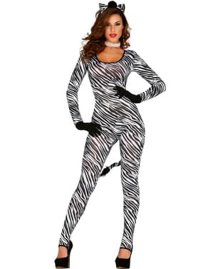 Womens sexy zebra costume