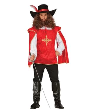 Mens brave musketeer costume