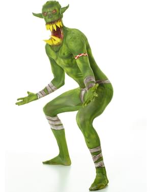 Disfraz de orco aterrador verde Morphsuit