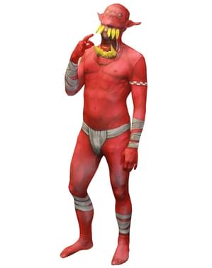 Přiléhavý oblek děsivý červený skřet