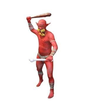 Přiléhavý oblek děsivý červený skřet