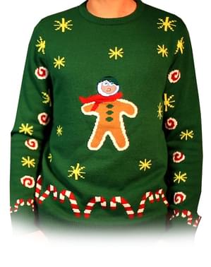 Pulover de Crăciun gingerbread Digital Dudz