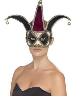 Venetiansk Harlekin Øyemaske