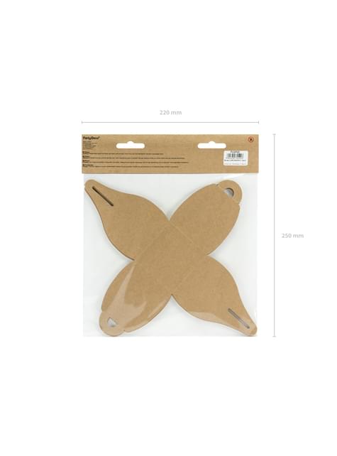 Set di 10 scatole regalo piccole quadrate di carta Kraft - Rustic Wedding