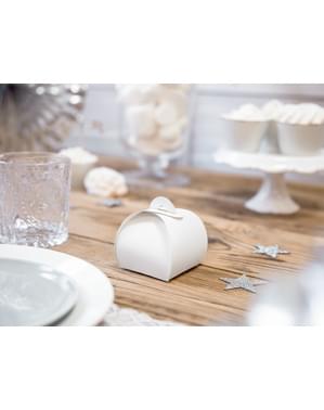 10 gaveæsker i hvid - White & Gold Wedding