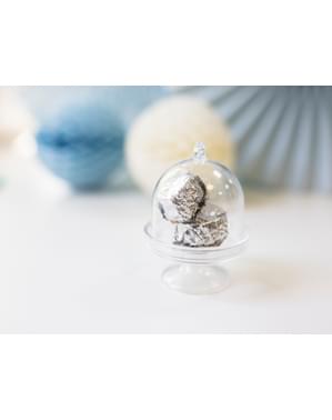 3 cloches à gâteaux individuelles - Dusty Blue