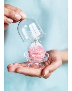 3 cloches à gâteaux individuelles - Dusty Blue