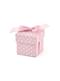 10 cajas de regalo rosa con lunares blancos