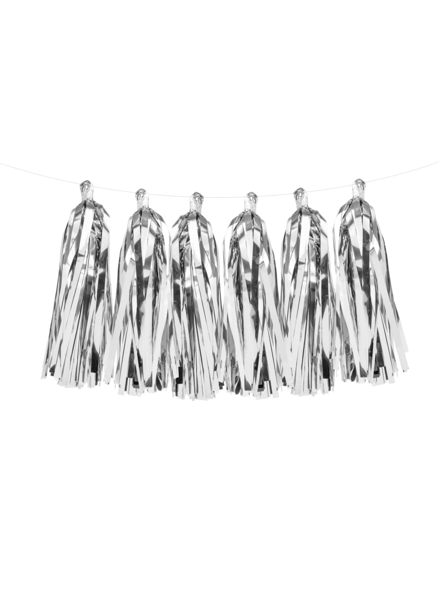 Fransengirlande silber