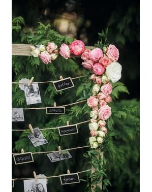 2 ardoises décoratives avec pinces