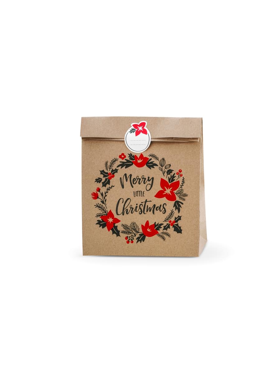 3 sachets cadeaux en papier Kraft 
