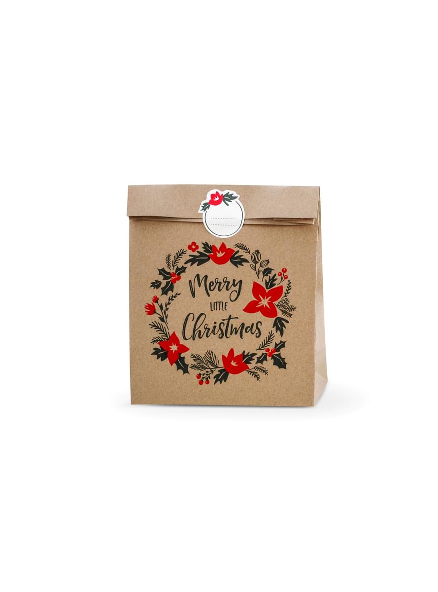 3 sachets cadeaux en papier Kraft 