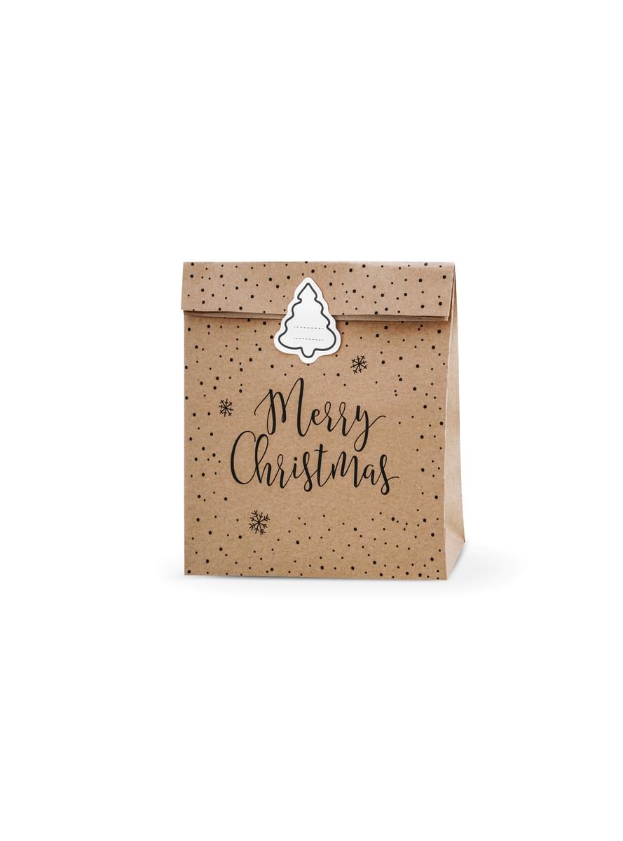 3 sacchetti regalo in carta Kraft 
