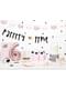 6 bolsas rosas de papel con pegatinas de gatos - Meow Party
