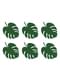 Набор из 6 столовых карточек зеленого цвета в форме листа - Aloha Collection
