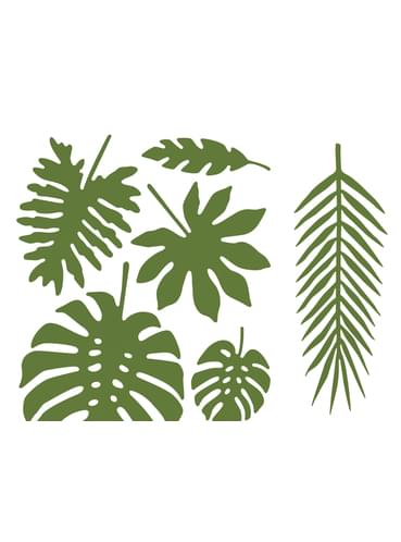 21 tropical decorative leaves - Aloha Collection. Express delivery