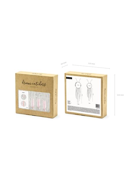 Sett med 3 flerfargede drømmefangere - Natural Wedding