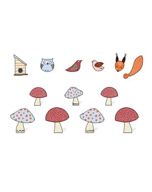 Paper Kraft Table Decoration Kit - Woodland
