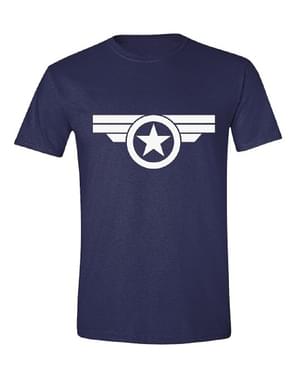 Kaptan Amerika Erkekler için Tişört, Mavi - Yenilmezler