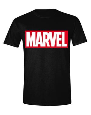 T-shirt Marvel logo rouge homme