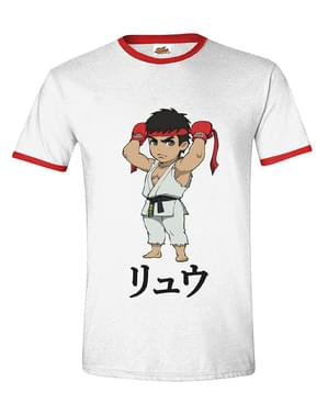 Beyaz Erkekler için Street Fighter Tişört