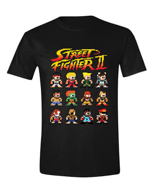 Street Fighter Karakterler Tişört Erkekler