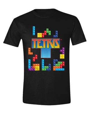 Erkekler için Tetris Renkli Bloklar T-Shirt