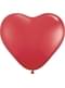 6 globos de látex con forma de corazón rojo (40 cm)