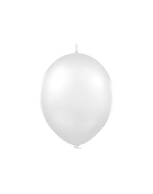 100 Menautkan Balon berwarna putih - Menautkan Ban