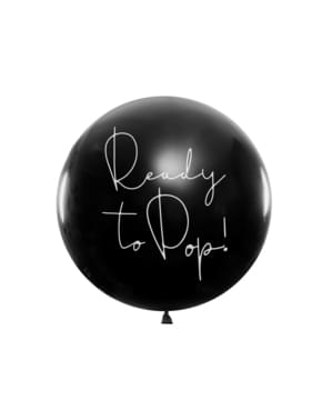 Latex balloon with pink confetti 