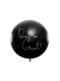 Latex balloon with blue confetti