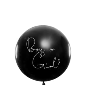 Balon de latex cu confetti albastru 