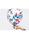 6 globos de látex con confeti de círculos de colores (30 cm)