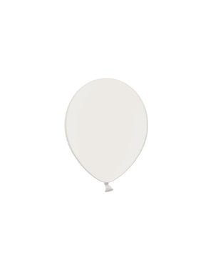 सफेद में 100 गुब्बारे (25 सेमी)