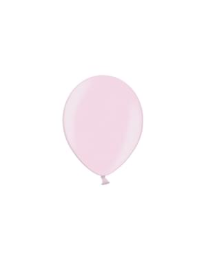 100 balon berwarna pink (25 cm)