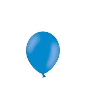 100 balon berwarna biru tua (25 cm)