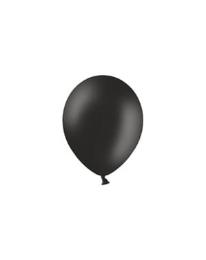 काले रंग में 100 गुब्बारे (25 सेमी)
