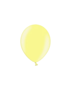 100 Balon dalam Warna Kuning, 29 cm