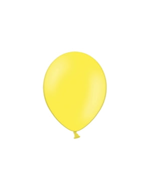 ब्राइट यलो में 100 गुब्बारे, 29 सेमी