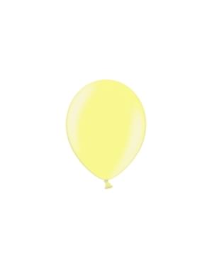 100 Balon dalam Warna Kuning, 23 cm