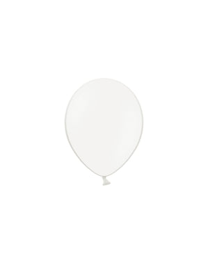 100 Balon dalam Off-White, 23 cm
