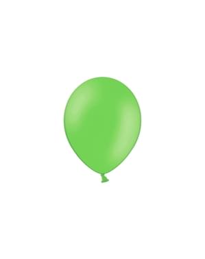 100 Balon di Apple Green, 23 cm