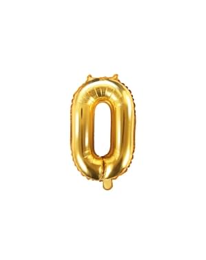 "0" Balon foil dalam emas