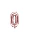 Zelta rozā folijas balons 