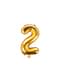 «2» Фольга куля в золоті (35 см)