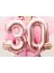 Фольгированный шар «3» золотой розы (35 см)