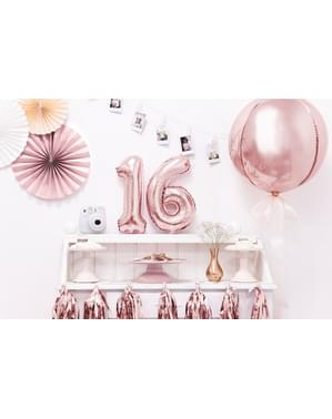 Decorazioni per il 39o compleanno in oro rosa per le donne