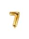 Zlati foil balon '7' (35 cm)