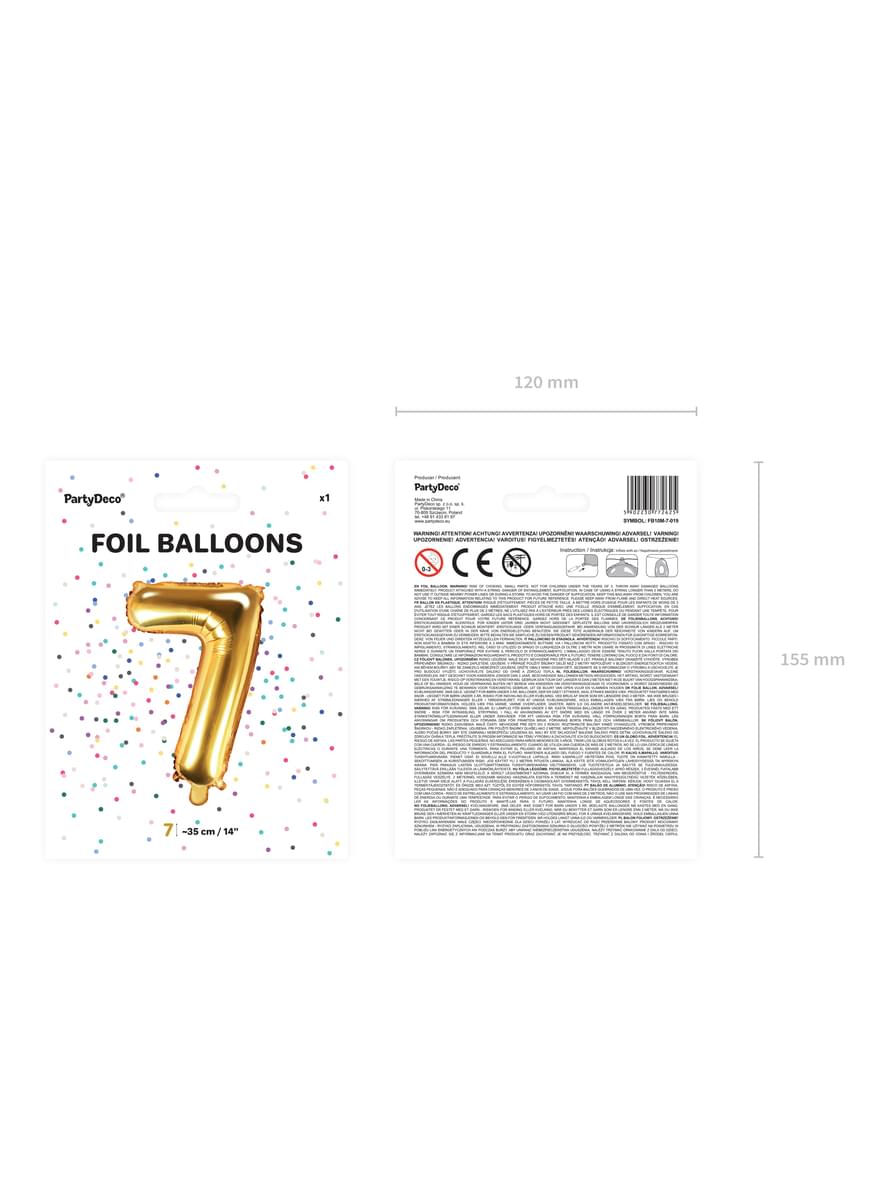 Zelta Folija balloons 