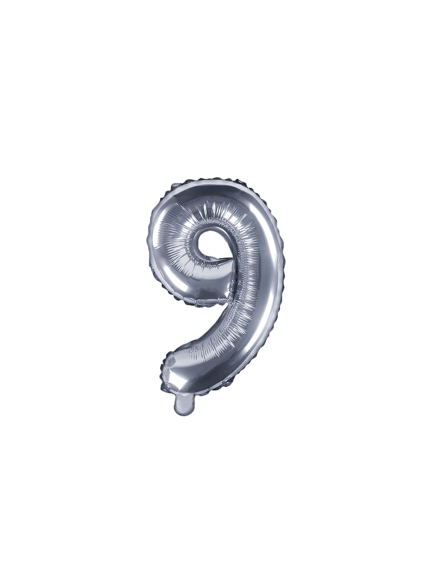 Srebrny balon foliowy 